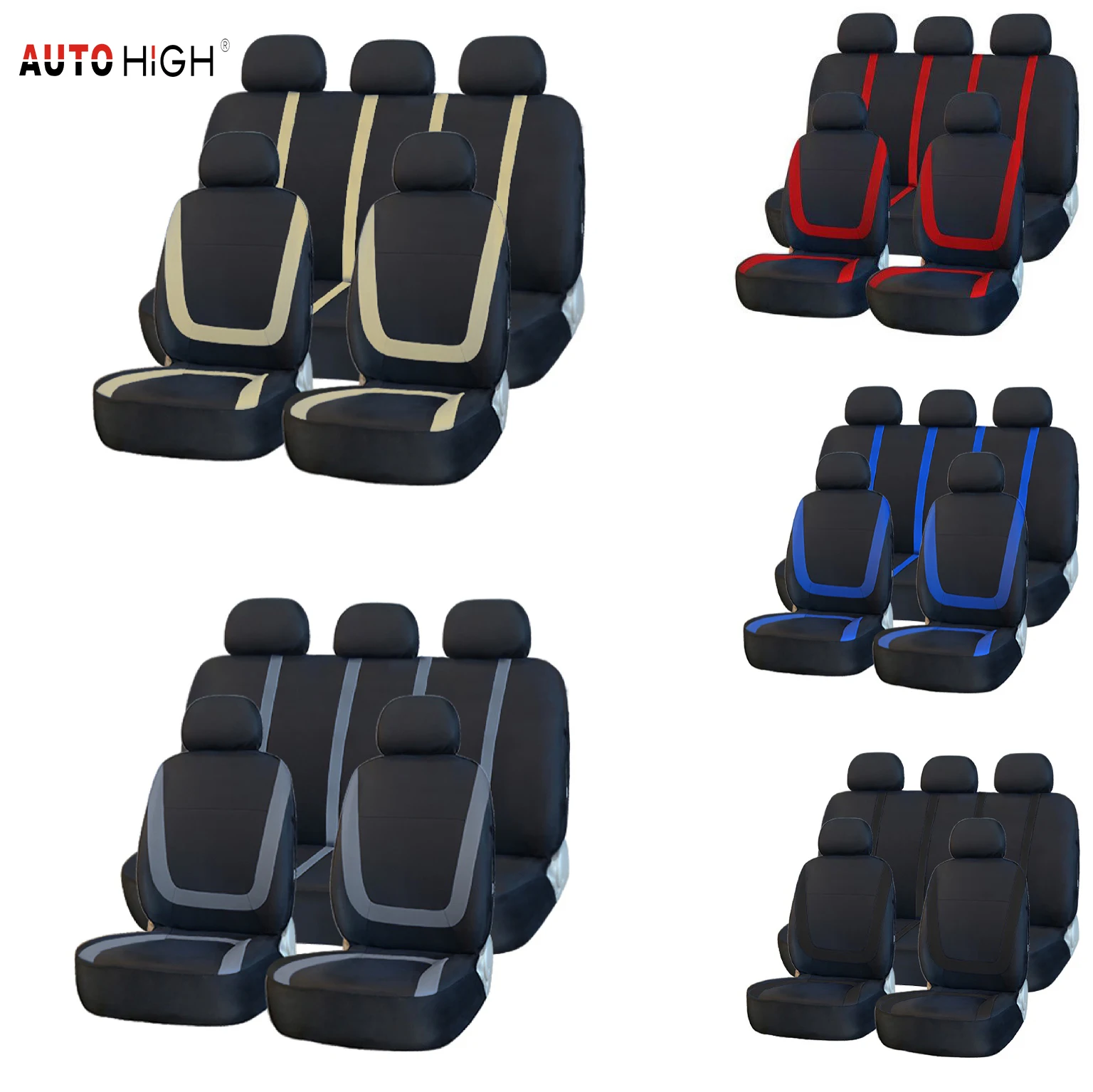 

Car seat covers for autohigh, completely car seat covers, universal, seat decoration, protective covers, car accessories