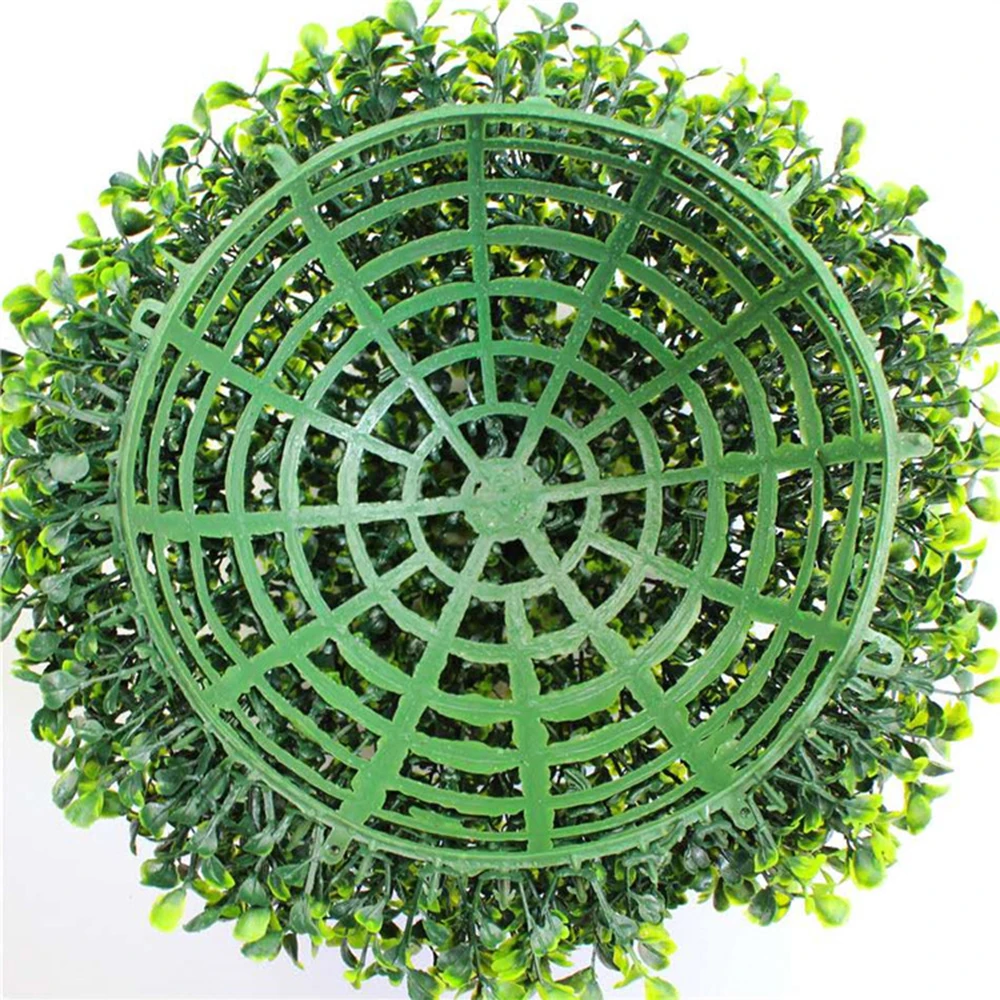 

Artificial Topiary Ball 28cm Decoration Plastic Plants Grass Ball Indoor Hanging Leaf Ball Grass for Home Office Garden