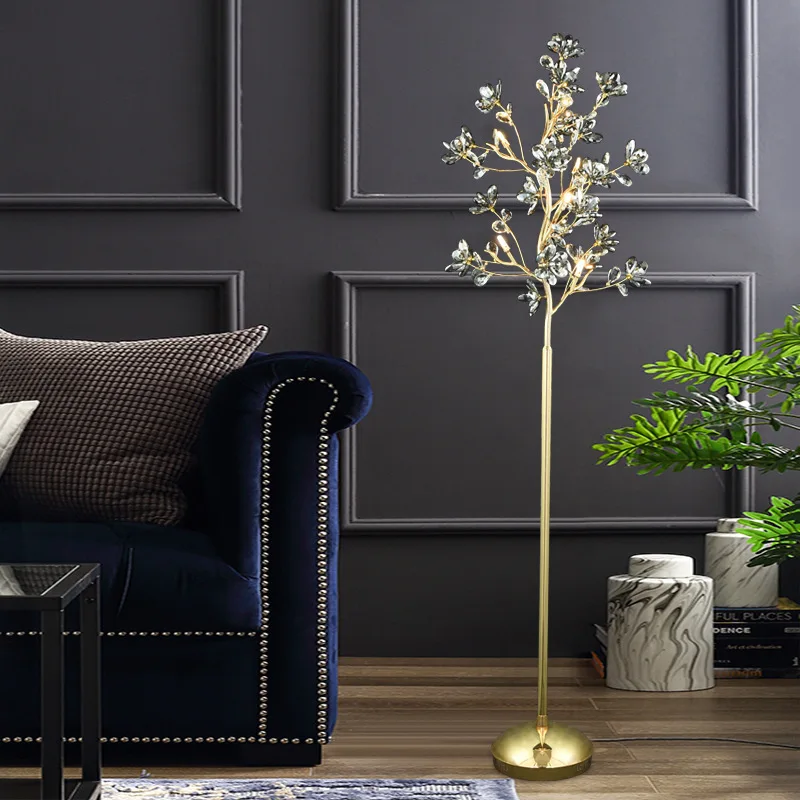 

Напольная Лампа со стразами, минималистичный Индивидуальный Светодиодный светильник в скандинавском стиле для гостиной, кабинета, спальни...