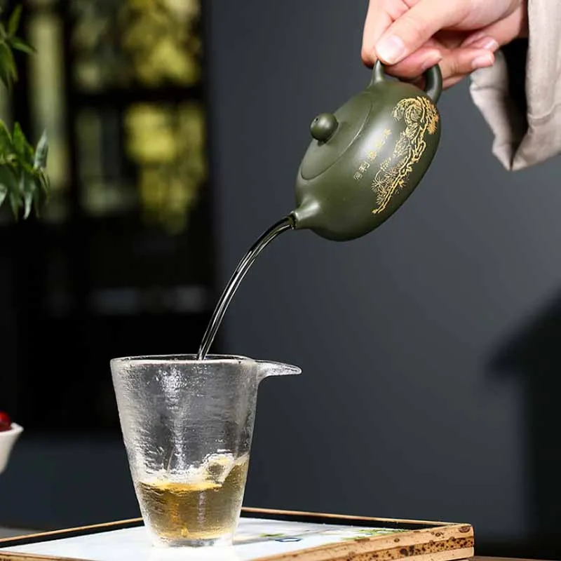 Чайный горшок Yixing из фиолетовой глины классический чайник ручной работы Сиши