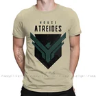 Мужская хлопковая футболка с короткими рукавами, свободная Повседневная рубашка с изображением дюны Фрэнка Герберта из песчаного дома Atreides, лето