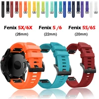 smart watch band straps for garmin fenix 6 6s 6x 5x 5 5s 3 3hr forerunner 935 945 quick release strap silicone bracelet correa