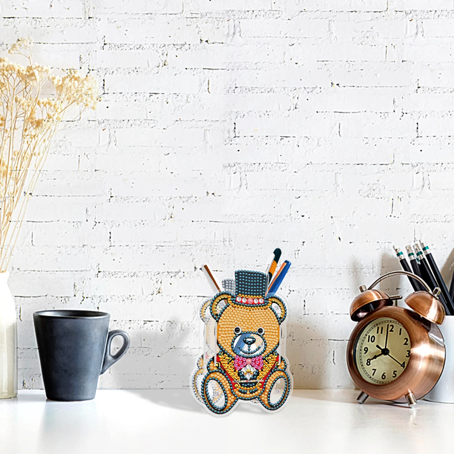 DIY Diamond Painting Pen Holder Ornaments Embroidery Cross Stitch Mosaic Crystal Office Decoration Supplies Crafts Gifts |