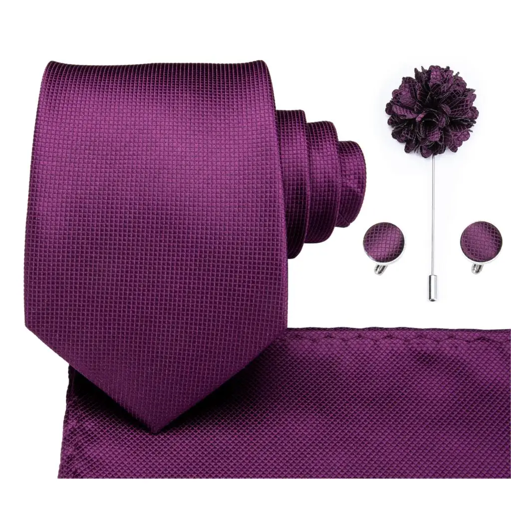 Hi Tie 8 5 см мужской галстук однотонный фиолетовый набор галстуков для шеи