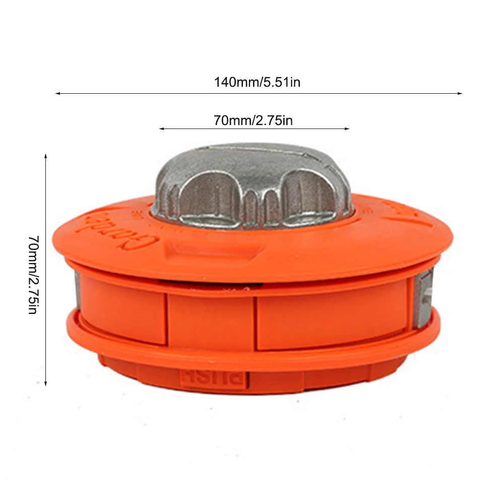 

Universal M10 Aluminum Nylon Brush Mower Bump Spool Grass Trimmer 2 Line Cutter Head Thread Line String Saw Grass Brush Mower