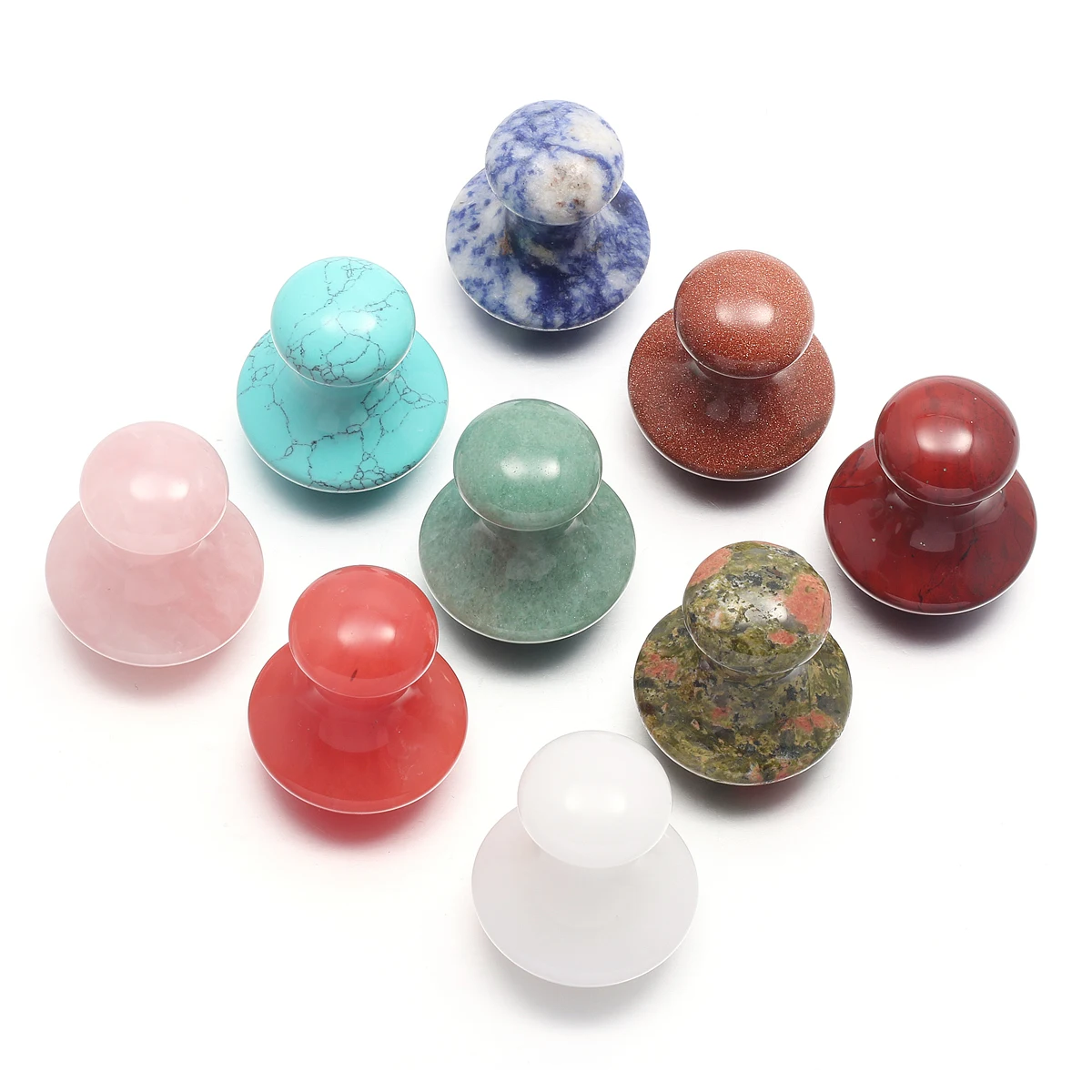 

Ornaments Natural Crystal Rose Quartzs Unakite Healing Stone Energy Beautiful Ornament for Home Decoration Study Decoration