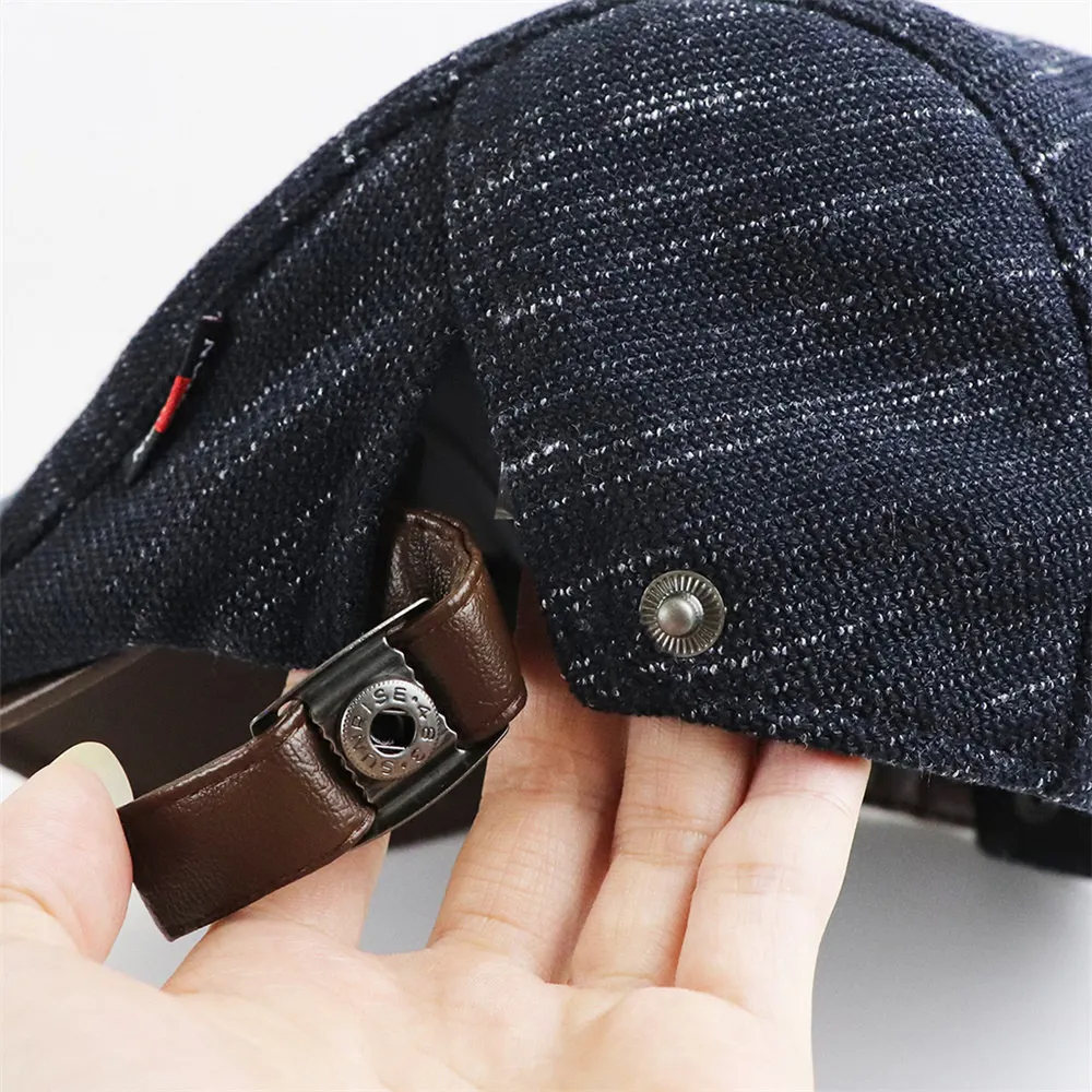 TOHUIYAN классические вязаные шапки газетчика для мужчин осенне зимние мужские