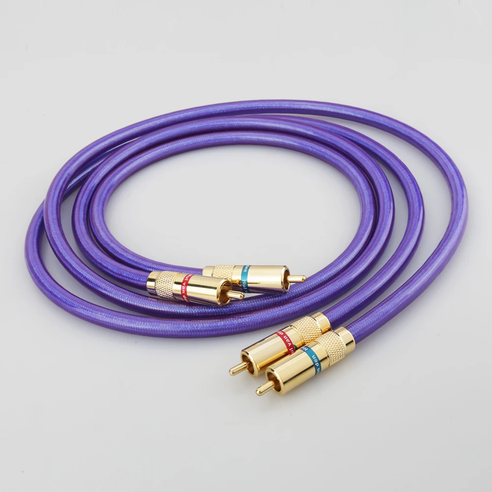 Новый аудио соединительный кабель Van Den Hul MC SILVER IT 65 RCA с позолоченным штекером