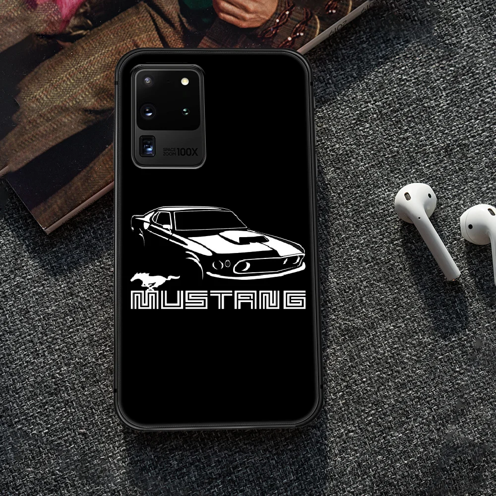 

Mustang Sports Car Logo Phone Case Cover Hull For Samsung Galaxy S 6 7 8 9 10 e 20 edge uitra Note 8 9 10 plus black Etui