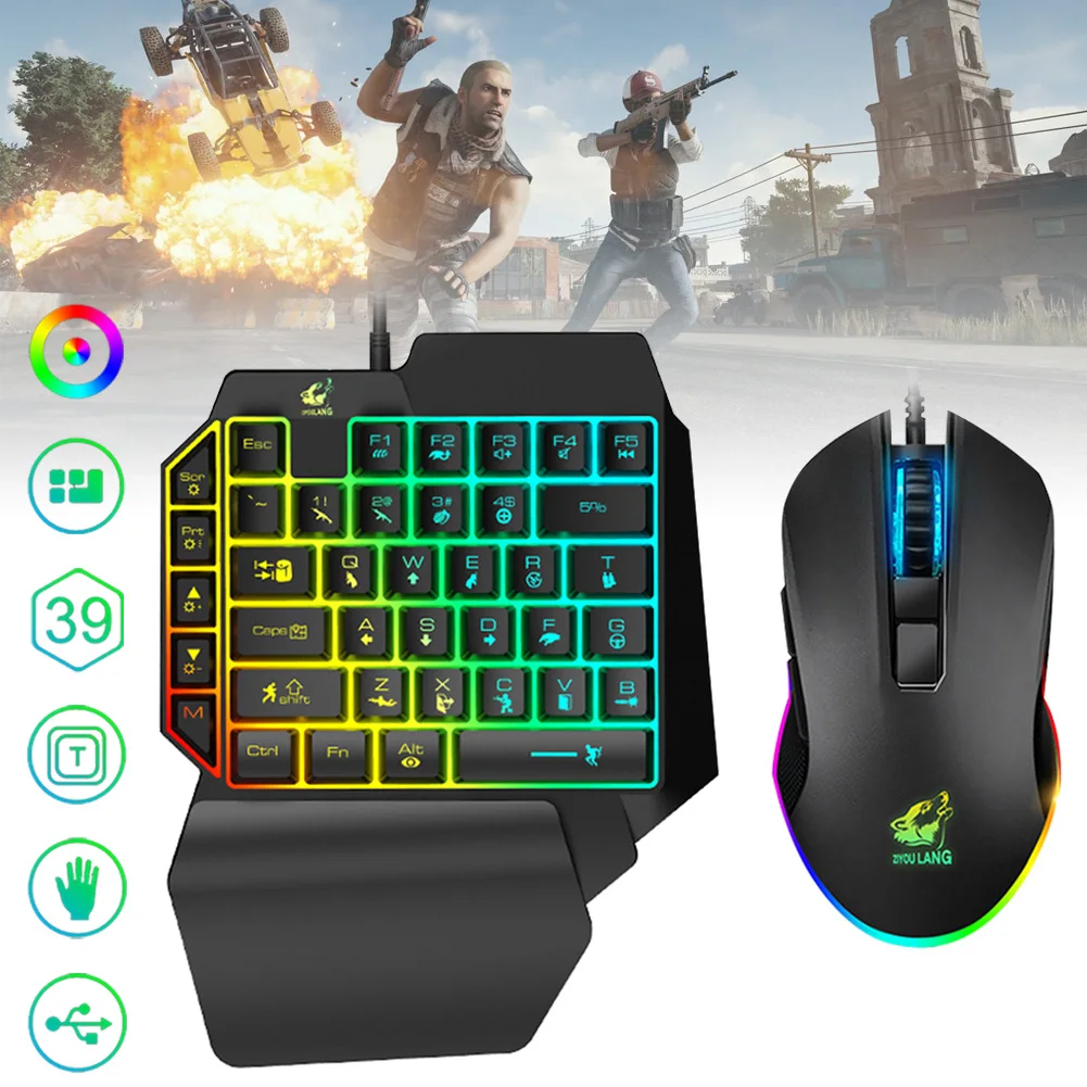 Игровой контроллер для смартфонов с USB клавиатурой и подставкой ладони
