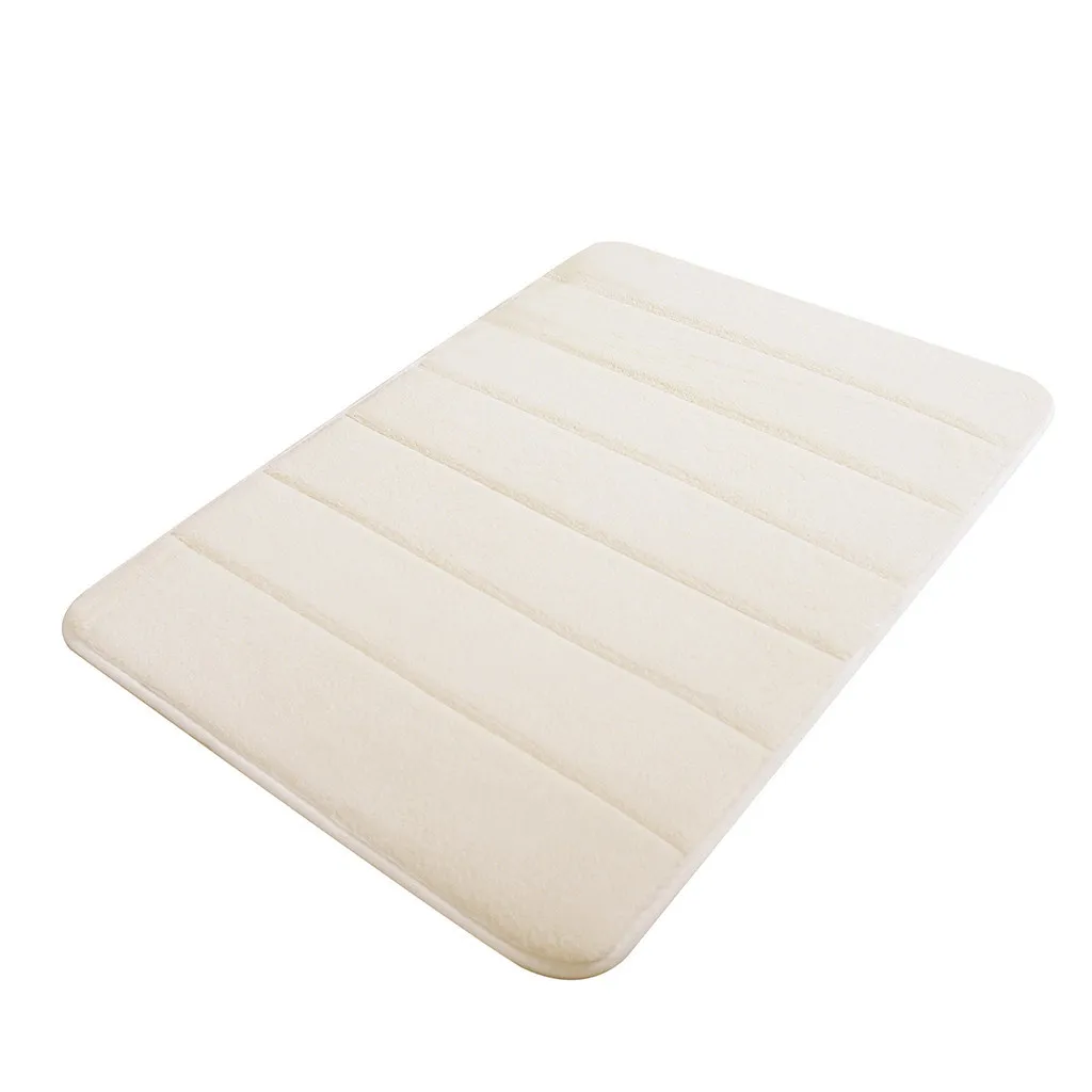 1 шт. Ванная комната Memory Foam коврик для ванной ковер Нескользящая впитывающая флис