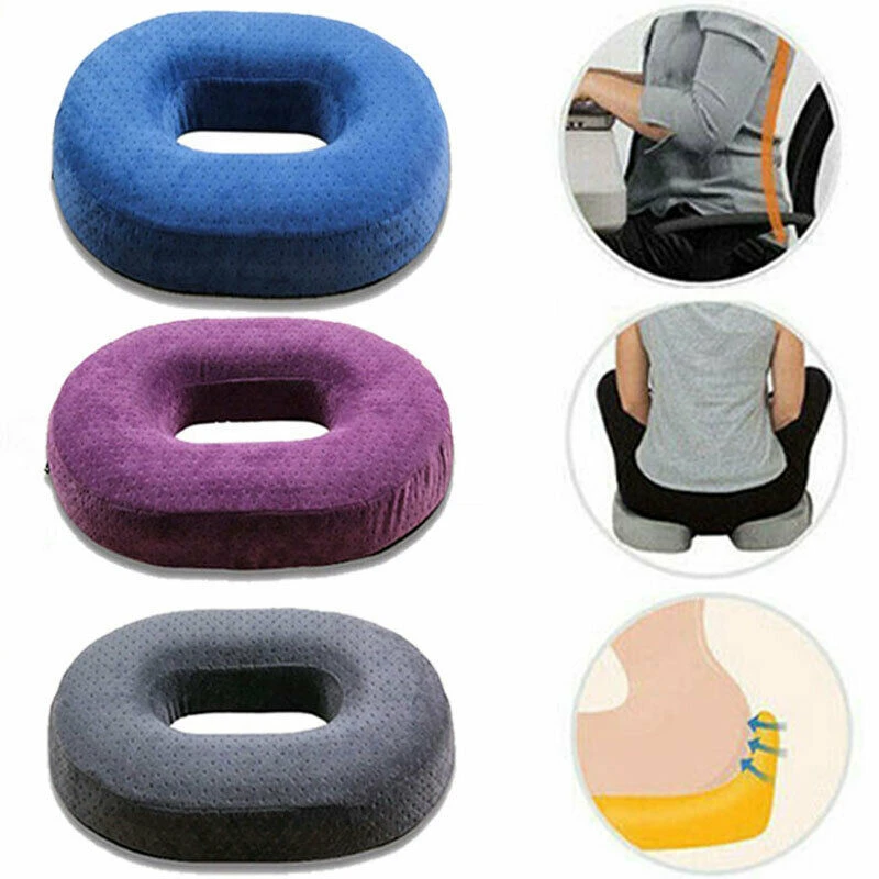 

Coccyx Pain Relief Memory Foam Comfort Donut Ring Chair Seat Cushion pillow for Pregnant Woman Sedentary People Travel Office