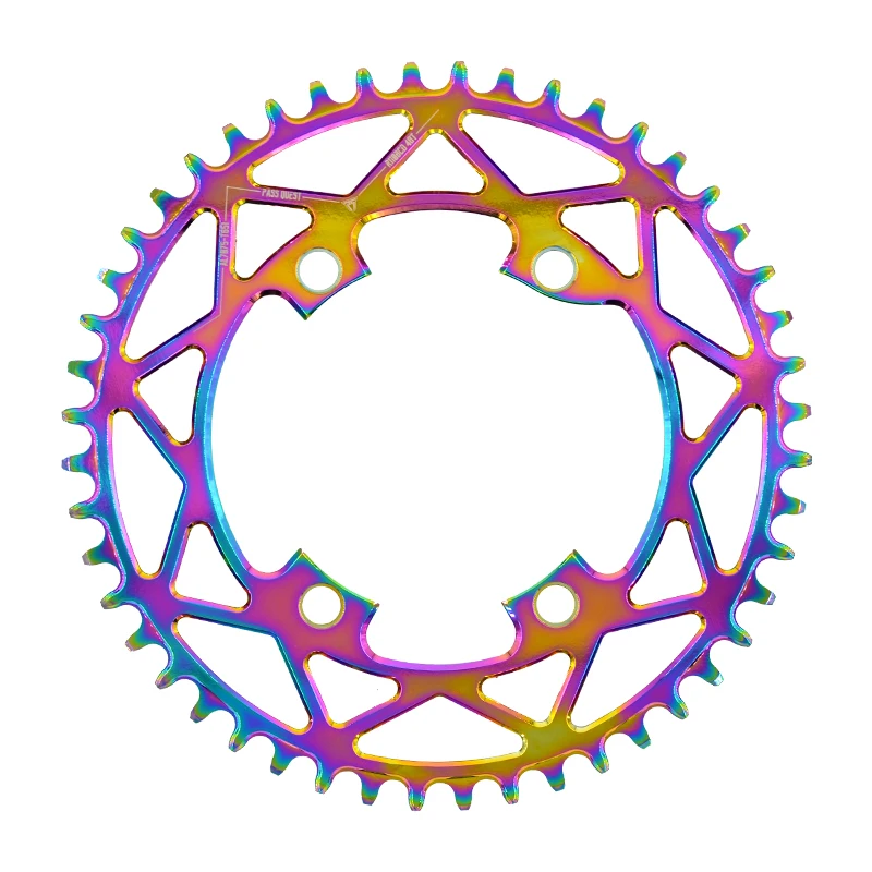 Круглая Звездочка для шоссейного велосипеда PASS QUEST R110 / 4 BCD 110BCD с титановым