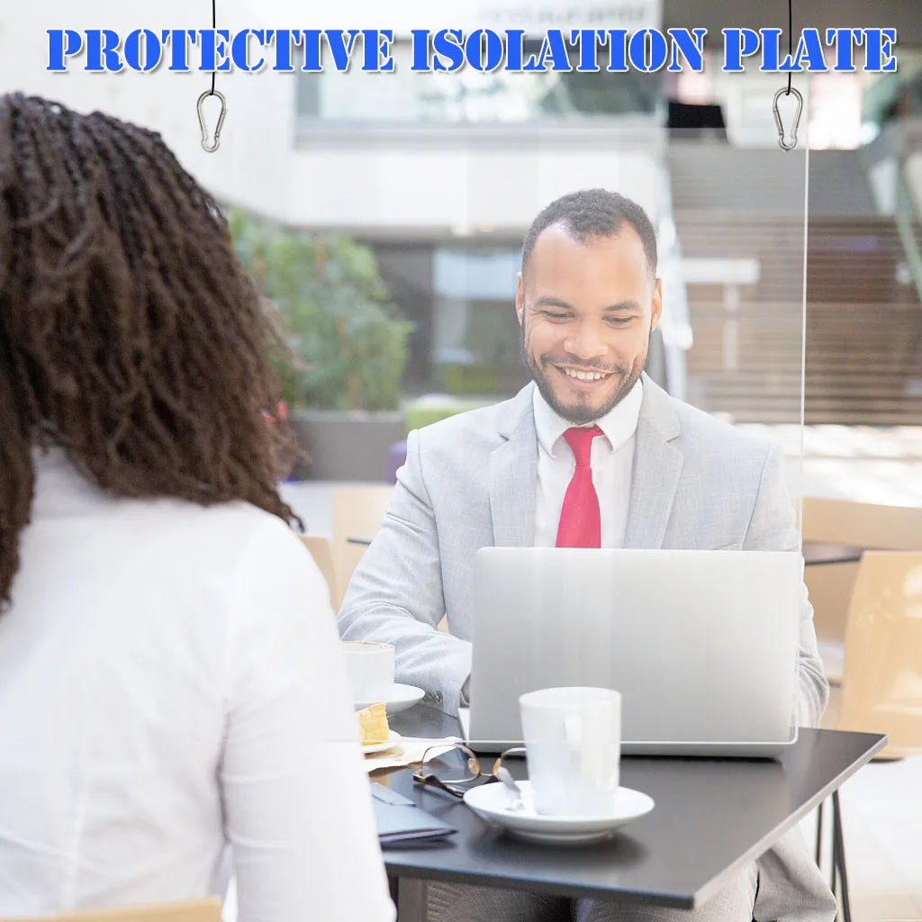 Подвесной акриловый защитный щит для чистого Чипса столешница 40x40 см здоровье