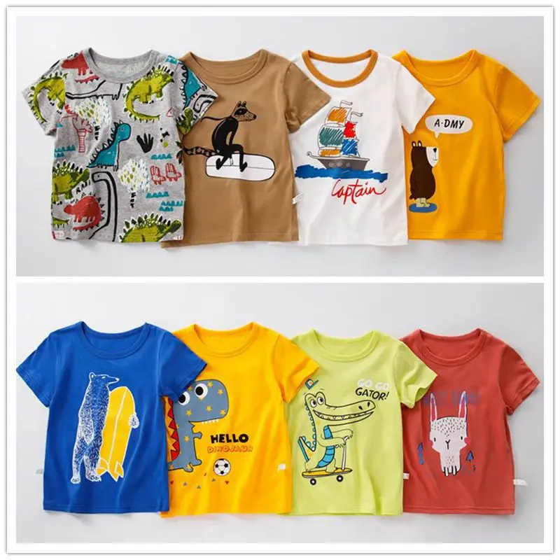 Детская футболка для мальчиков Детские рубашки и девочек детские хлопковые
