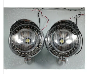 Blue LED Angel Eye Spot Light Fog For Yamaha VStar 400 650 1100 1300 Virago Xv 250 535 750 Road Star Custom Chopper |