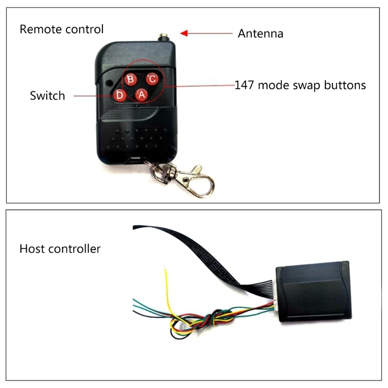 Световая лента G99F автомобильный стробоскоп 48 Светодиодный 7 цветов 56 см |