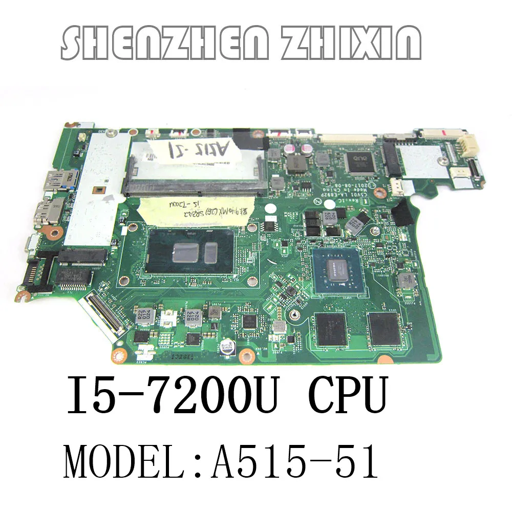 Материнская плата для ноутбука ACER A515 51G 51 процессор 4 Гб RAM 940M GPU C5V01 I5 7200U