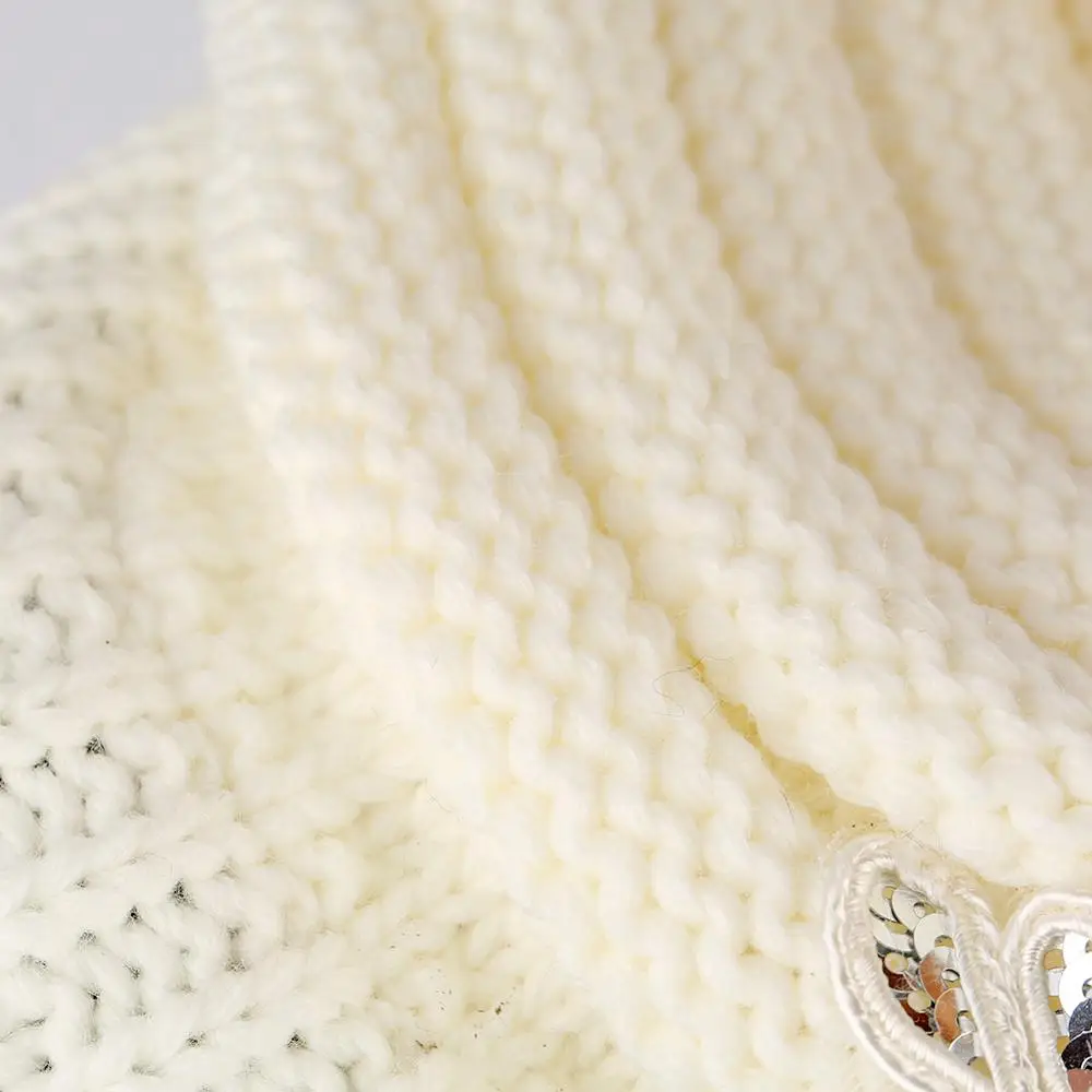 Женские зимние вязаные шапки с козырьком элегантная шерстяная шапка аппликацией