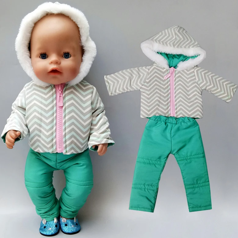 Детская Лыжная куртка штаны для куклы 18 дюймов зимнее пальто подарок девочки |