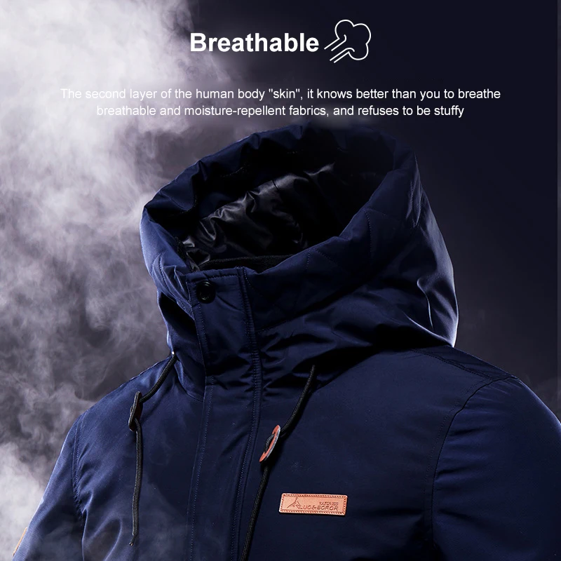 Куртка PARATAGO P1136W женская с подогревом теплая водонепроницаемая ветровка длинным