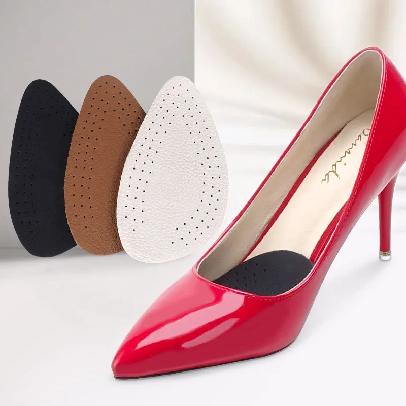 

Полукодовые кожаные накладки на переднюю часть стопы, мягкие женские противоскользящие подушки для защиты стоп от боли