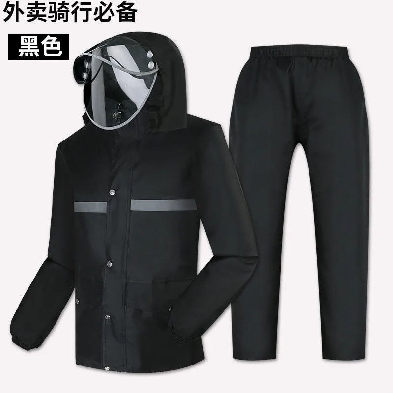 Waterproof Pants Raincoat Jacket Adult Set Outdoor Hiking Men Raincoat Thick Stylish Chubasquero Hombre Plastic Suit JJ60YY enlarge