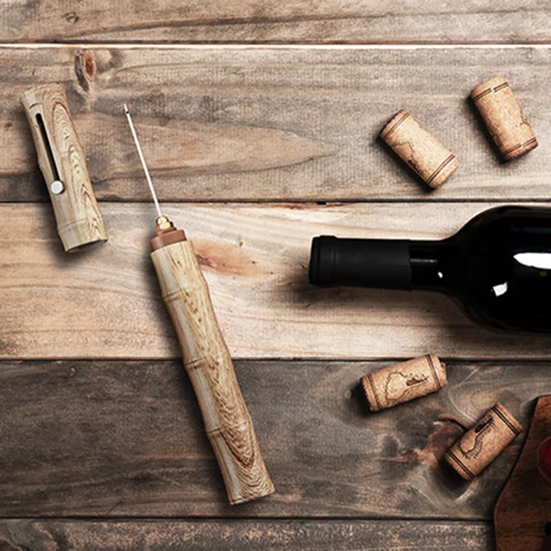 

Bamboo Pattern Air Pressure Bottle Opener Piston Style Bottle Opener Set BDF99
