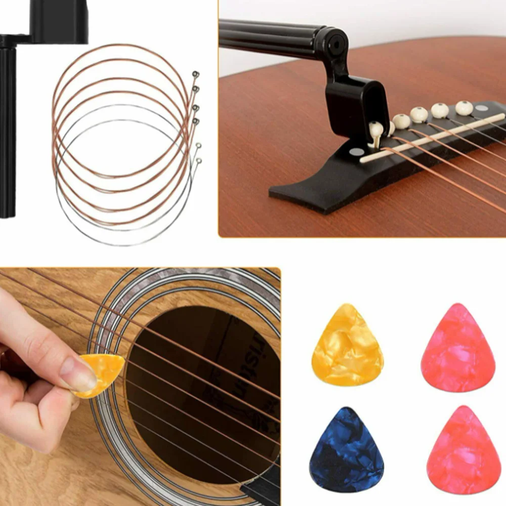 

28pcs Portable Design Guitar Repairing Maintenance Tool Guitar Repair Tool Setting Kit for Music Or String Instrument Enthusiast