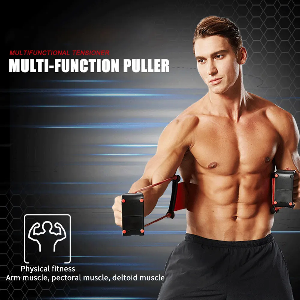 

Multifunction Push Up Support Resistance Band with 24 Resistance Levels Training Back Shoulder Chest Arm Muscles Power Trainer