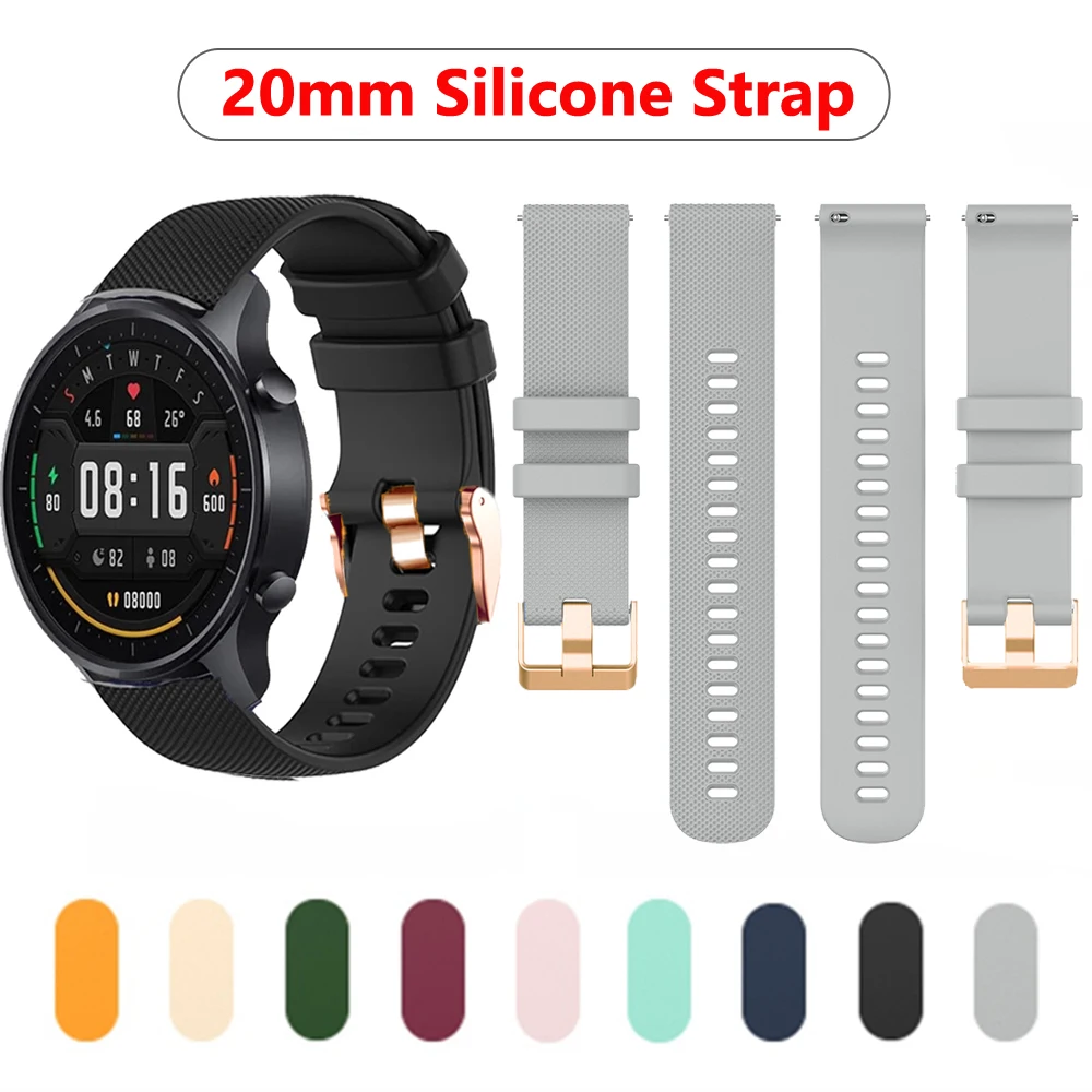 

Новый 20 мм наручные смарт-браслета Amazfit GTS силиконовый ремешок для Xiaomi Amazfit Bip Mijia Quartz Garmin Вену Forerunner 245 645 Vivoactive 3 Correa