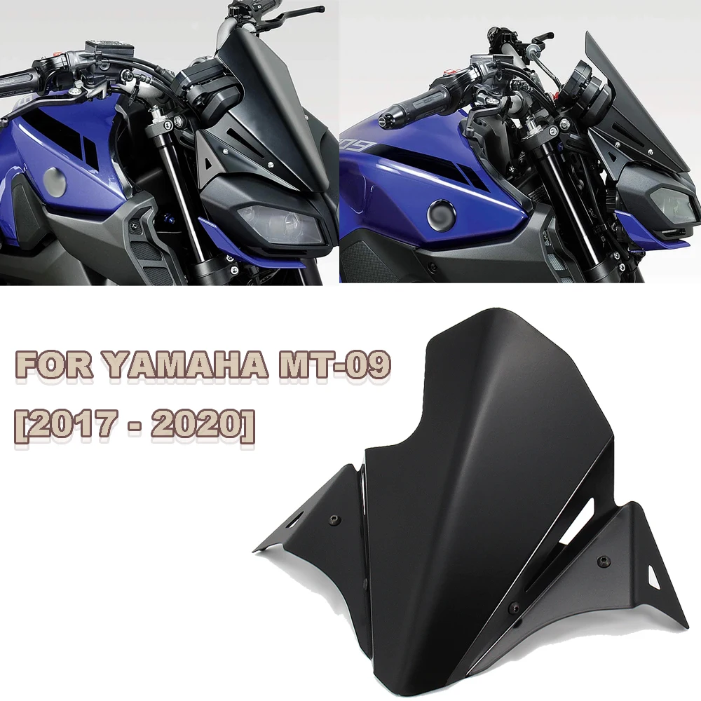 

2017-2020 для YAMAHA MT-09 MT09, аксессуары для мотоциклов, переднее лобовое стекло, ветровой дефлектор, воздушный поток