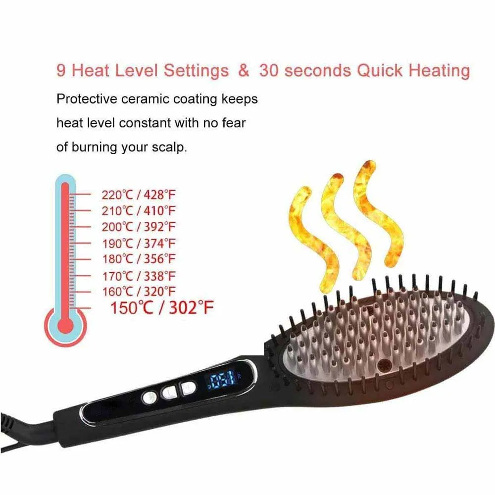 Профессиональная Ионная Щетка для сглаживания электрическая расческа волос