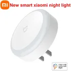 Умный датчик освещенности Xiaomi Mijia, 2021, ночник, сенсорное управление, светодиодный светильник, настенный светильник, прикроватная лампа, работает с приложением Mijia