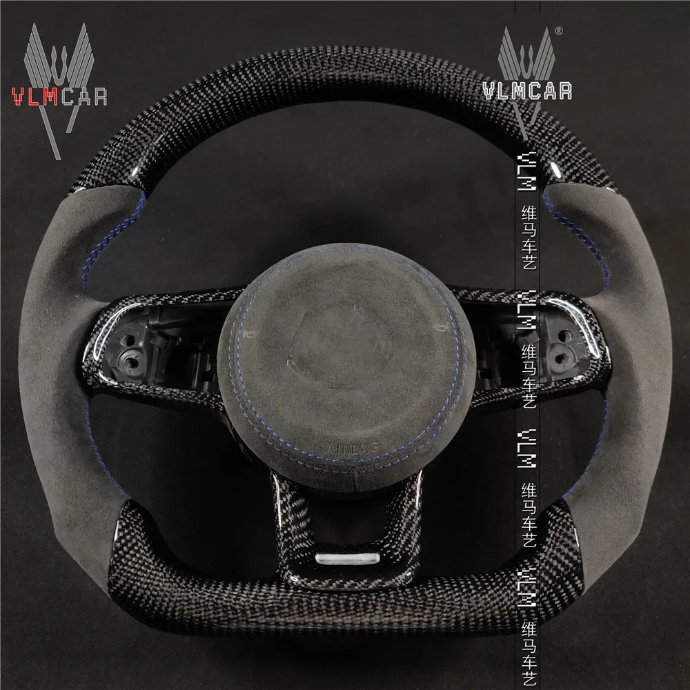 Автомобильное рулевое колесо VLMCAR из углеродного волокна под заказ для VW Golf MK7 MK7.5