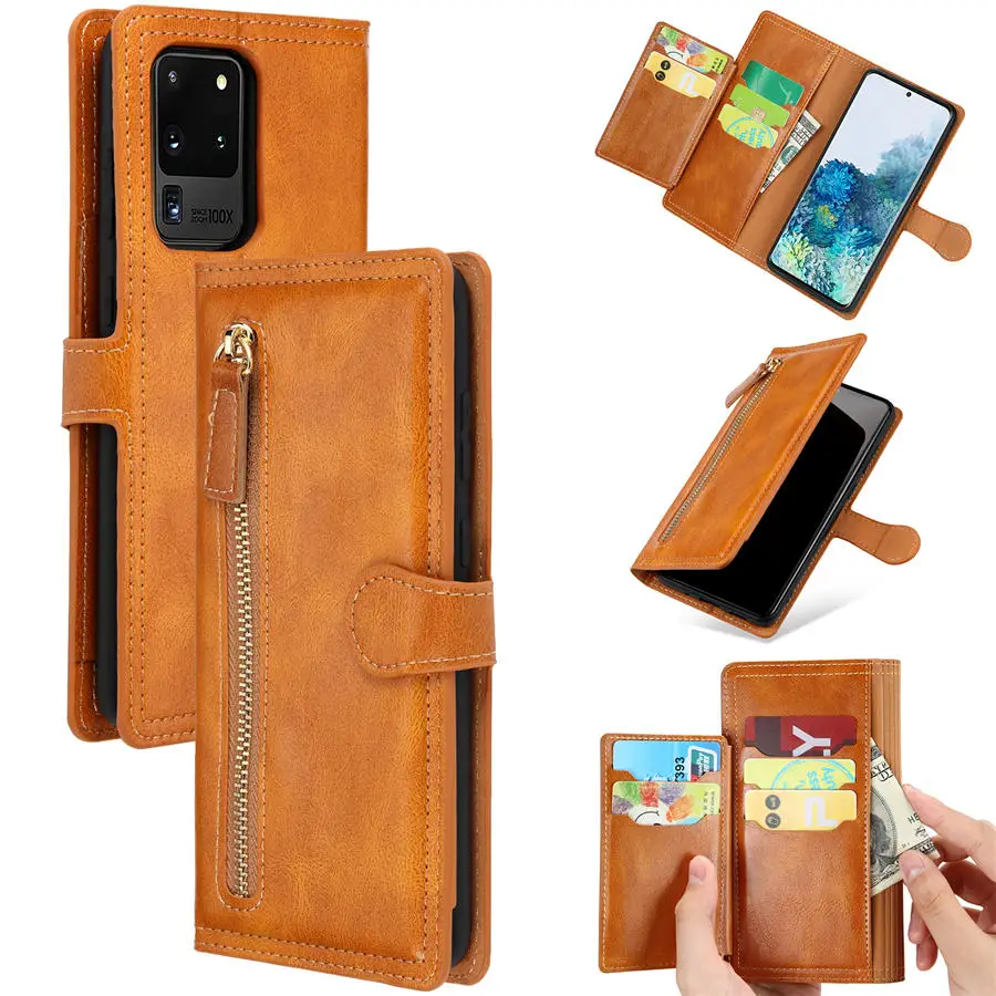 

Luxury PU Leather Flip Case For Samsung Galaxy S20 Ultra Retro Magnetic Card Wallet Back Case for Galaxy S20 S 20 Plus Cover