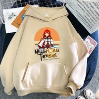 mushoku tensei hoodies women plus size korea unisex roxy in circle sweatshirts hoody anime kawaii steatwear harajuku clothes
