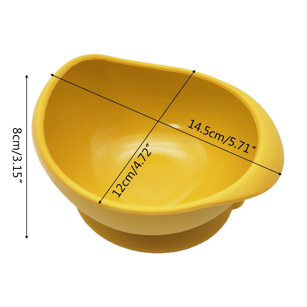 

Baby Safe Silicone Dining Plate Solid Cute Cartoon Children Dishes Training Tableware Kids Feeding Bowls