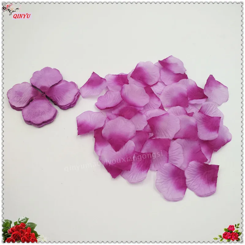 light purple 1000 шт., свадебные лепестки, искусственные шелковые лепестки роз, цветы, свадебные, для душа, Petalas, прохода, Декор, конфетти Petalos 7Z - Цвет: light purple