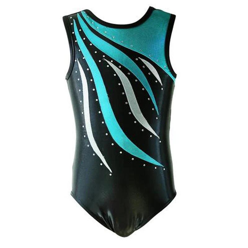 Детские разноцветные ленты цельный гимнастический купальник танцевальные