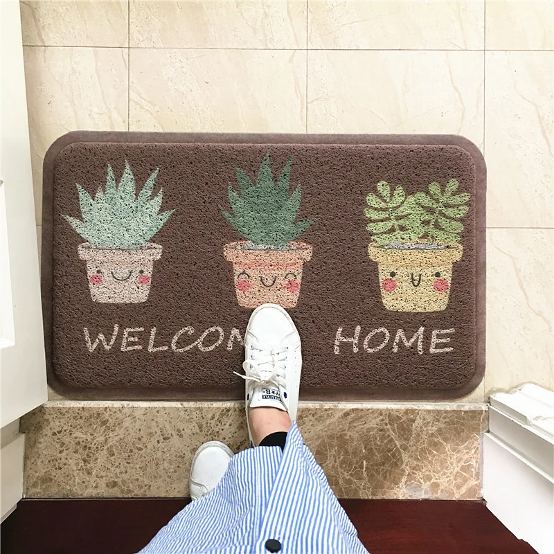 Коврик дверной из ПВХ с проволочной петлей нескользящий коврик для защиты от