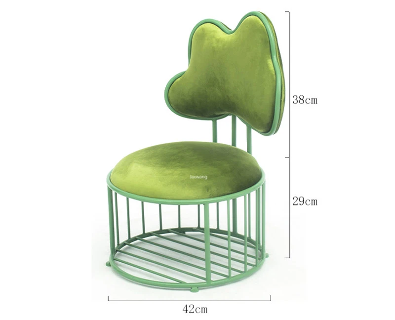 

Nordic Living Room Children Chair Creative Children's Low Stool Home Small Bench Thickened Back Chair Living Room Cartoon Chair