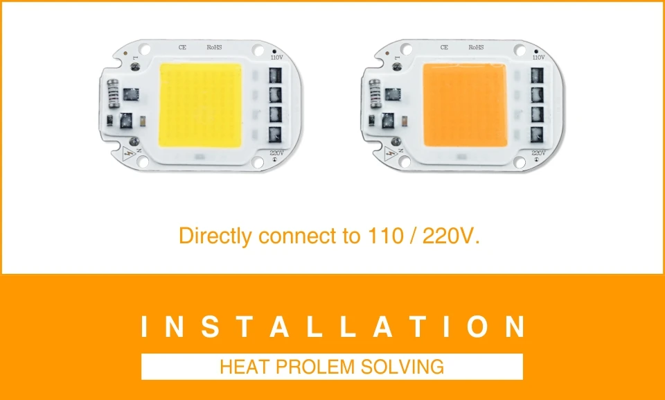 Светодиодный COB Светодиодная лампа шарик 110V 220V 20W 30W 50W умная ИС(интеграционная схема) светодиодный чип "сделай сам" для Светодиодный прожектор украшения, красные, зеленые, синие, желтые теплые дневной белый
