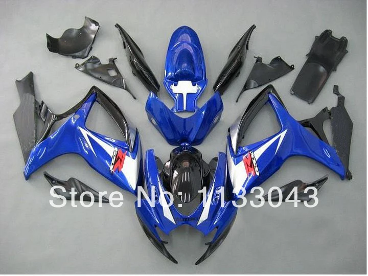 

Injection Mold+ Blue For SUZUKI K6 06 07 GSXR750 GSX-R750 GSXR 750 2006 2007 GSXR-750 Fairing Bodywork