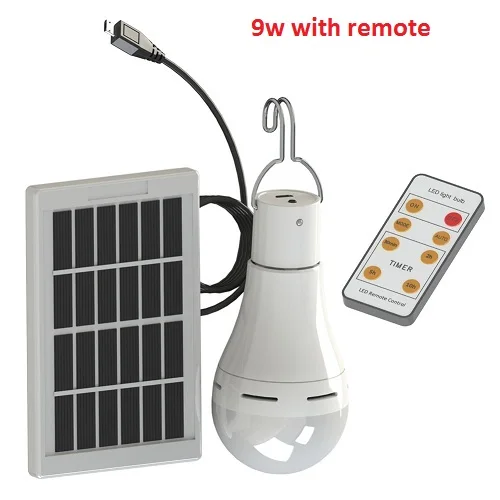 9W with Remote 5 режимов, 20 COB светодиодный светильник на солнечной батарее, портативный солнечный светильник, USB перезаряжаемая энергетическая лампа, лампа для улицы, кемпинга, палатки, Солнечная лампа - Испускаемый цвет: 9W with Remote