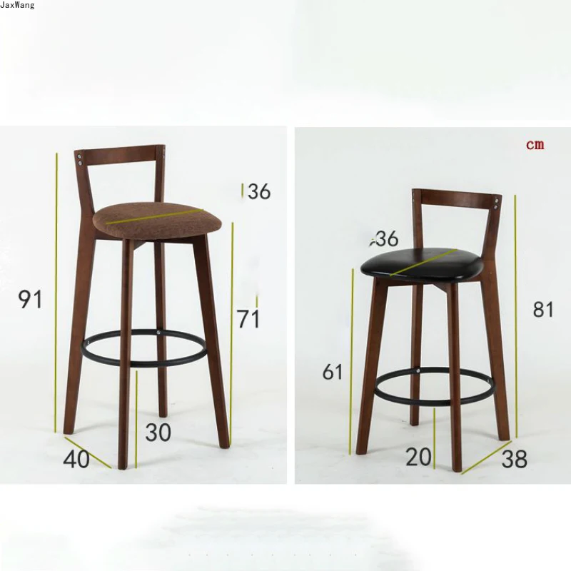 Скандинавский барный стул минималистичный Современный из массива дерева