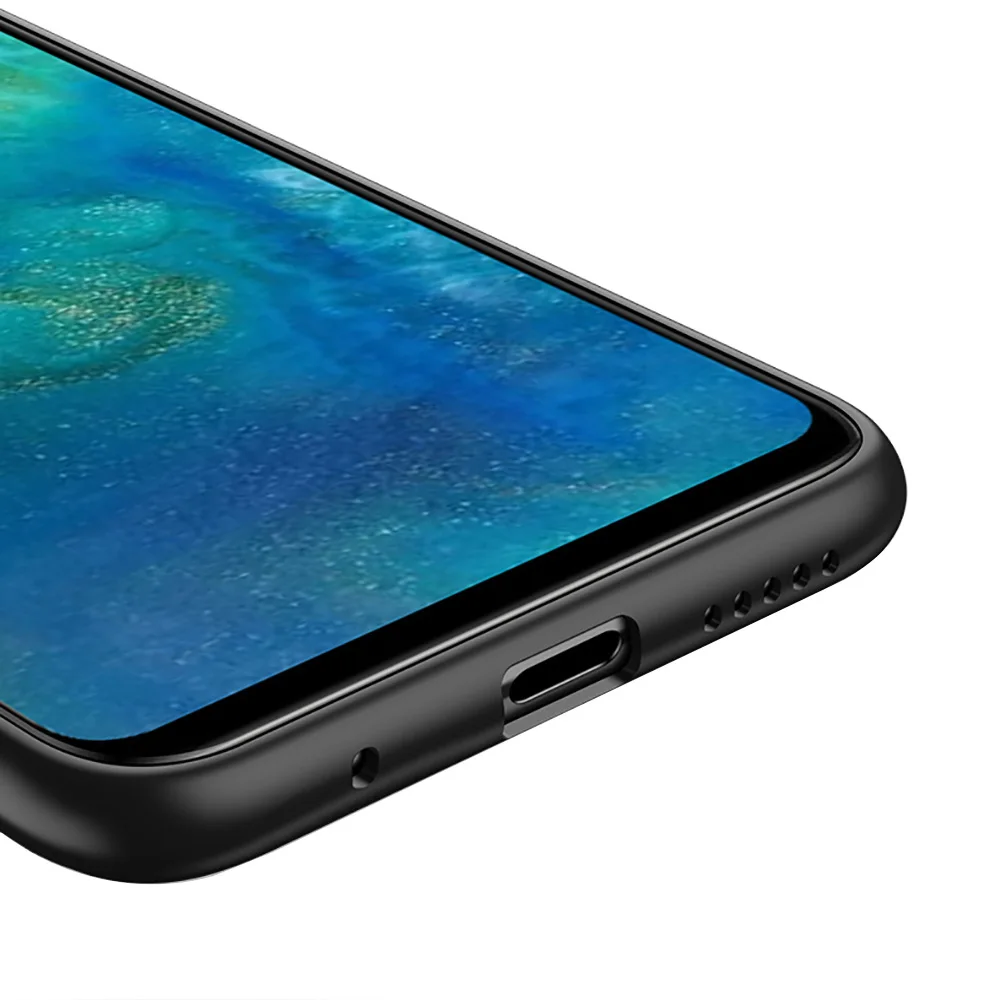 Черный силиконовый чехол для Huawei Honor 10i 9X 8X 20 10 9 Lite 8 8A 7A 7C Pro | Мобильные телефоны и