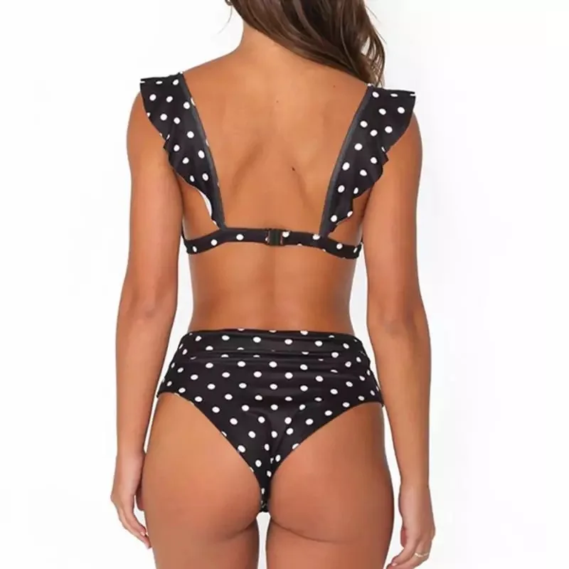 

Bikini Set Swimsuit High Waist Swimsuit Sexy Dot Bikini Set 2021 New Style Brazilian Women Summer Beach Wear Bikinis Swimwear