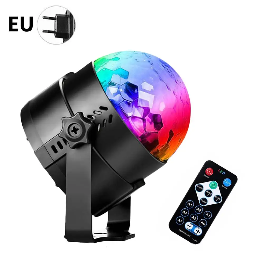 

USB светодиодные лампы для световых сценических эффектов 100-240 В 4 Вт волшебный шар стробоскоп 7 цветов диско свет сценический свет для бара кл...