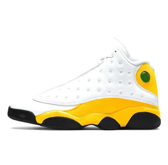 

New13s Man Basketball Shoes Retro Green Gown Mens Classic Sports Sneaker Trainers Outdoor Breathable Shoes